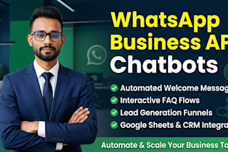 set up whatsapp business API automation and chatbot