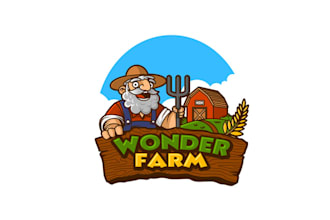 design mascot mobile game brand logo
