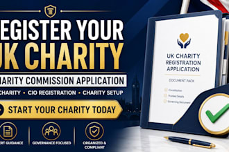 register your UK charity and prepare your charity commission application