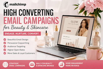 build hgh converting email campaigns with mailchimp for beauty and skincare