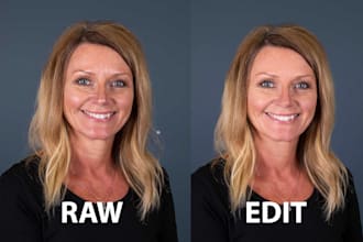 retouch portraits in a natural style