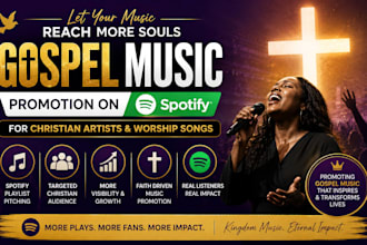 christian gospel music promotion for spotify playlists and real listener growth