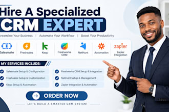 salesmate freshsales keap freshworks crm nethunt automation zapier integration