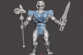 sculpt 3d articulated action figure toy design figurine for 3d printing