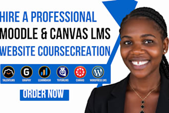 setup talentlms, do canvas lms, moodle and custom online course website design