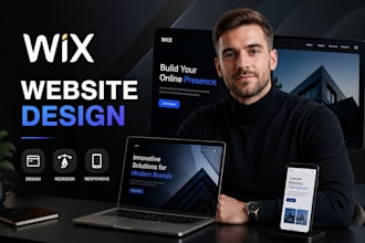 design wix website, redesign wix website, wix business website and wix studio