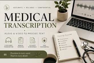 transcribe medical audio and video recordings accurately