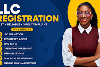 do US llc or corp company registration, ein tax id, dba filling, boi report