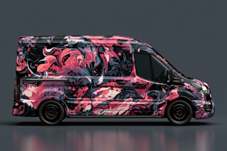 awesome car wrap design and vehicle wrap design