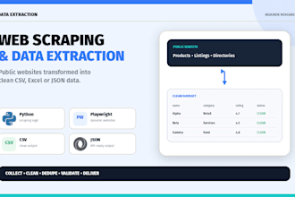 scrape clean public web data with python and playwright