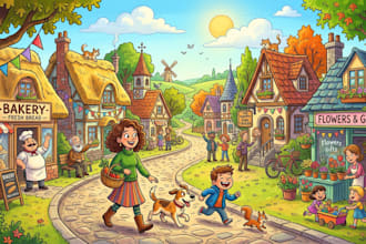 draw cartoon illustrations for you