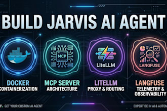 create a jarvis ai voice assistant and python ai agent for desktop automation
