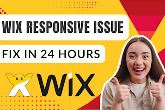 fix wix studio mobile issues, layouts, bugs, and optimize wix website responsive