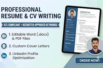 professional ats friendly resume and CV writing