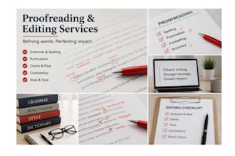 proofread articles, emails and short essays