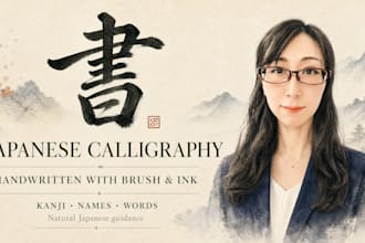 create japanese calligraphy art