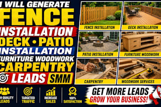 fence insulation deck patio installation furniture woodwork carpentry leads SMM