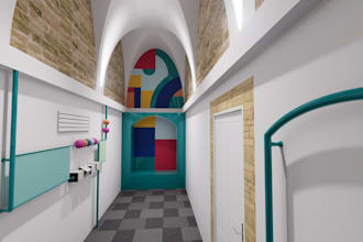 3d architectural interior design