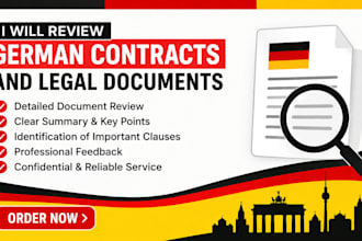 review german contracts and legal documents