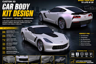 create custom car parts, body kits and 3d cad models