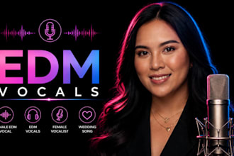 record female edm vocals for couples planning a wedding