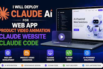 deploy claude ai for web app product video animation claude website claude code