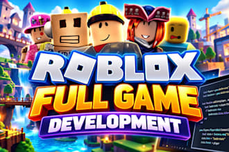 roblox full game creation, roblox game development, custom scripting, ui design
