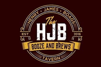 design henry james boags tavern logo