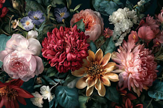create detailed botanical illustrations inspired by nature