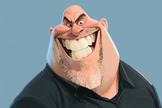 create unique and funny caricature art