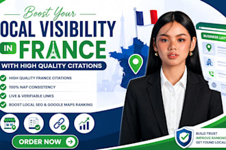 do france local citations for local SEO, google maps ranking, business listing