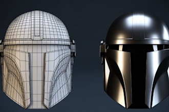 create detailed 3d hard surface models for products and games