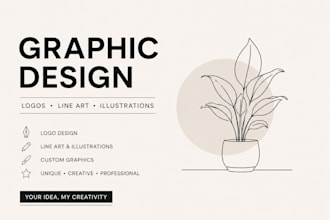 create professional graphic design ,logo design, and custom illustration