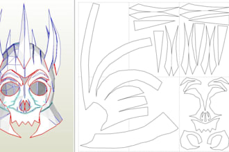 create custom pepakura helmet templates for cosplay