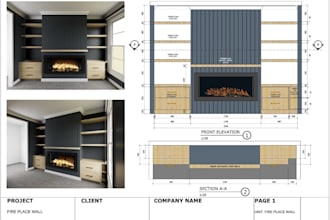 design custom cabinets, millwork, shop drawings and cnc ready files