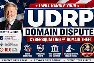 handle your udrp domain dispute, cybersquatting or domain theft