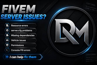setup, configure, fix, or customize your fivem server