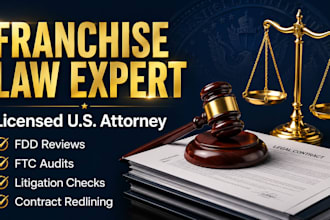 review your franchise disclosure document fdd as a US attorney