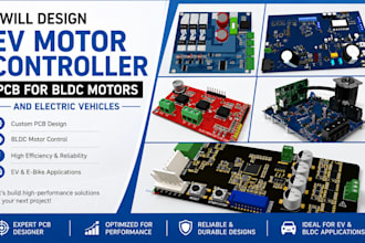 design ev motor controller pcb for bldc motors and electronic vehicles