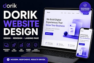 design redesign a professional dorik website business