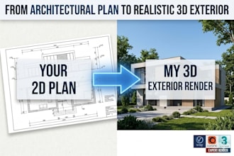 3d exterior architectural visualization