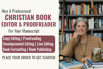 be your christian book editor and proofreader