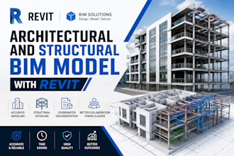 do your architectural and structural bim model with revit