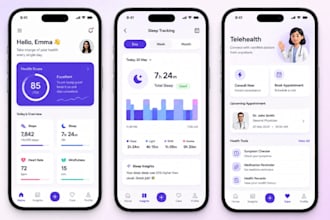 develop ai health tracking app, sleep tracking, mental health, telehealth app