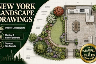 new york landscape drawings site plan planting layout outdoor living landscape
