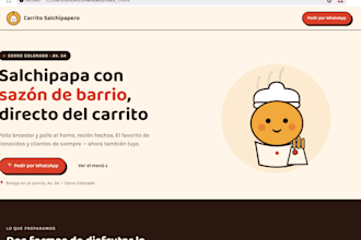 diseñaré una landing page moderna y profesional para