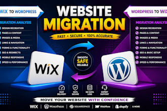 migrate wix to wordpress and migrate wordpress to wix  wix migration expert