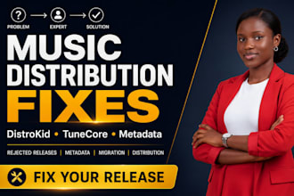 migrate music catalog distribution and fix metadata issues on distrokid tunecore