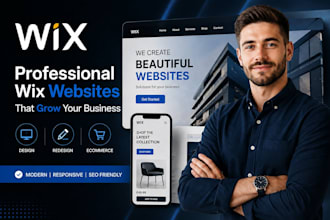 wix website design, wix website redesign or wix ecommerce website