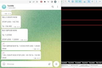 build telegram signal copier, trade copier for pocket option, quotex, iq option